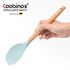 أداة مطبخ Coobinox® الفاخرة من السيليكون والخشب - [ملعقة/ملعقة قلي سريع] أداة طهي مقاومة للحرارة وغير قابلة للخدش
